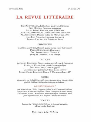 cover image of La Revue Littéraire N°6
